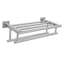 Towel Rack,Towel Holder Towel Shelf 400mm/16-Inch Double Bars Brushed Nickel