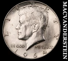 1964-D Silver Kennedy Half Dollar - Choice Gem Brilliant Unc++++  #K4188