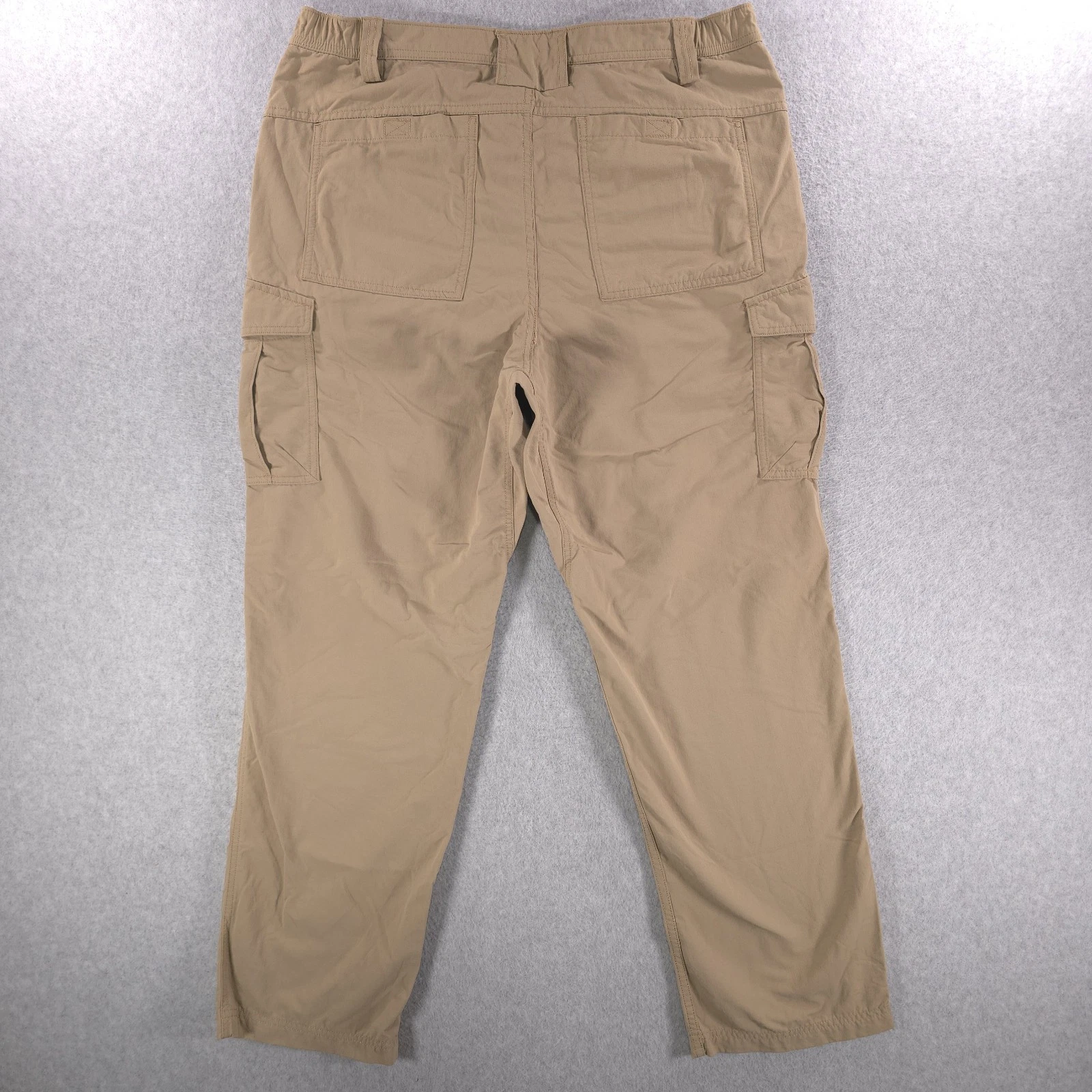 Duluth Trading Armachillo Cargo Beige Ripstop Cooling Pants Mens 36x32 (36x30)