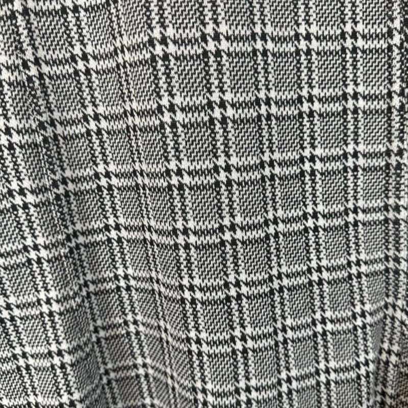 VETEMENTS Abito camicia Mango bianco e nero pied de poule a quadri dettaglio bottoni donna tg 4