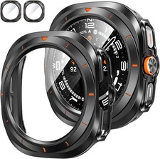 2-Pack Hard Bumper Case and Screen Protector for Samsung Galaxy Watch Ultra 47mm
