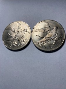 BRITISH VIRGIN ISLANDS two coins: 1dollar 1975, 1dollar 1976