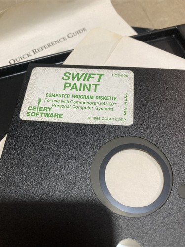 1988 swift paint Commodore 64/128 c64 Rare Htf Vintage - Picture 10 of 10