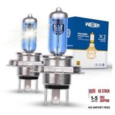 H4/9003/HB2 Halogen Headlight Bulbs, Standard 55W/60W High and Low Beam