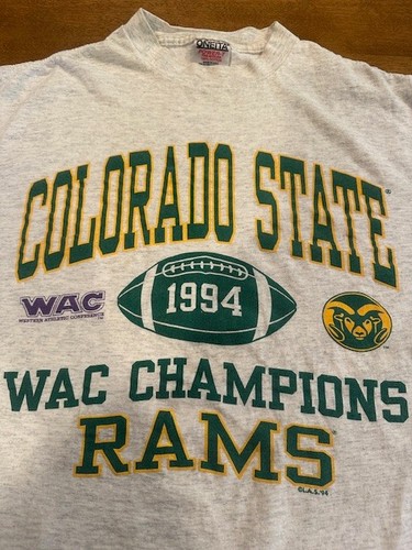 Colorado State Rams Vintage 1994 WAC Champion Gray T Shirt 2XL - CSU - Picture 2 of 7