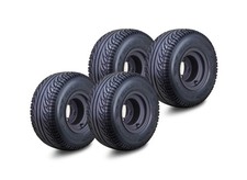 ROADGUIDER Golf Cart Tire Wheel Assembly 18X8.5-8 4-Ply with 4x4" PCD Matte B...