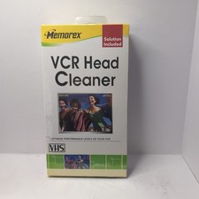 VCR Head Cleaner Tape  Solution Memorex Vintage Wet Cleaner Tape NEW SEALED