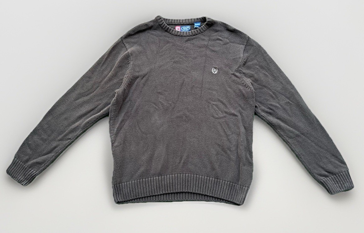 Chaps Knitted Pullover Chunky Knit Patterned Swea… - image 1