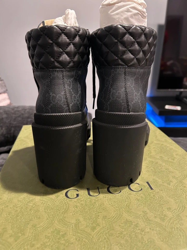 Gucci Platform boots women size 7.5 European size 38. Great condition worn once! - Image 3 of 4