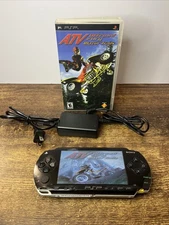 Black Sony PSP 1000 System w/  Memory Card ,Game,battery Bundle Tested Working