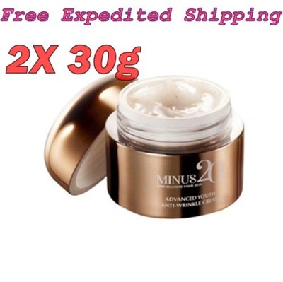 2X 30g MINUS 20 Advanced Youth Anti-Wrinkle Cream Gold 24K Luminous Whiten Skin