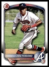 Jose Perdomo 2025 Bowman #BP-106 Prospects Atlanta Braves Baseball Card