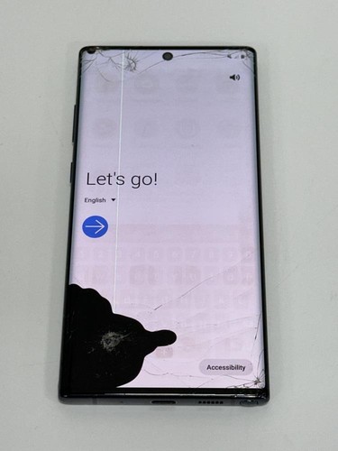 Samsung Galaxy Note 10+ 256GB (Unlocked) SM-N975U Aura Black - Broken