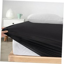 Fitted Sheet Only, Super Soft Cozy Size Bed Sheets for Boys Kids Twin 1 Black