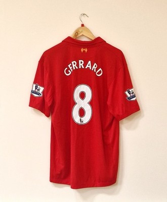 ORIGINAL LIVERPOOL HOME FOOTBALL SHIRT TRIKOT 2012/13 - ERWACHSENE XL - GERRARD