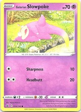 Galarian Slowpoke Chilling Reign 054/198 Common Pokemon Near Mint Pokemon Card