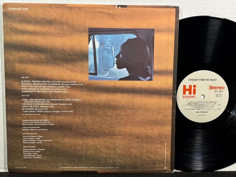 ANN PEEBLES Straight From The Heart LP Hi RECORDS STEREO 1971 Soul R&B Blues Foto 2 de 2