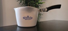 Corning Ware Blue Cornflower— 1 Qt 4 Cup Sauce Maker w/ Handle Vintage
