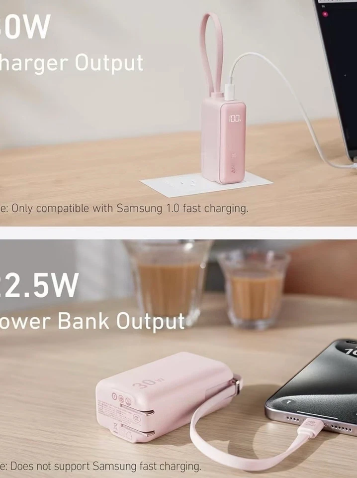 Power Bank 5000mAh 30W Charging Portable External Battery Backup For Cell Phone - Image 3 of 4