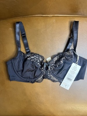 Dorina Women's 32DD Celine Lace Underwire Bra Black Non Padded