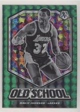 2019-20 Panini Mosaic Old School Green Mosaic Prizm Magic Johnson #16 HOF 00nt
