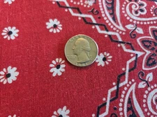 Vintage Opened Fabric Feed Sack Red Bandana Print 30's 40's Feedsack