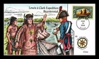 DR JIM STAMPS US COVER LEWIS & CLARK BICENTENNIAL FDC COLLINS HAND PAINTED