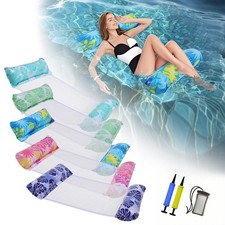 CLPCLP 5-Pack Inflatable Pool Floats for Adults - Multi-Purpose Water Hammock