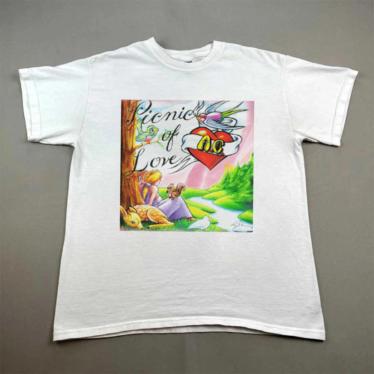 Collection AnalCunt AxCx Band Picnic of Love White S to 5XL Shirt