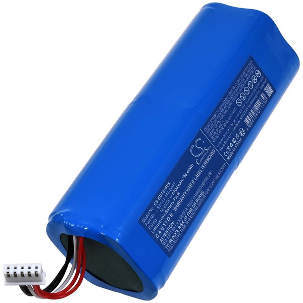 Akku Kompatibel Mit Ecovacs Typ S31-LI-144-6400 14,4V 5200Mah/75Wh Li-Ion Blau-image