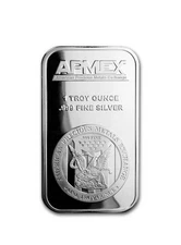 APMEX Silver Bar 1 oz .999 Fine Silver, Sealed in Original Sleeve