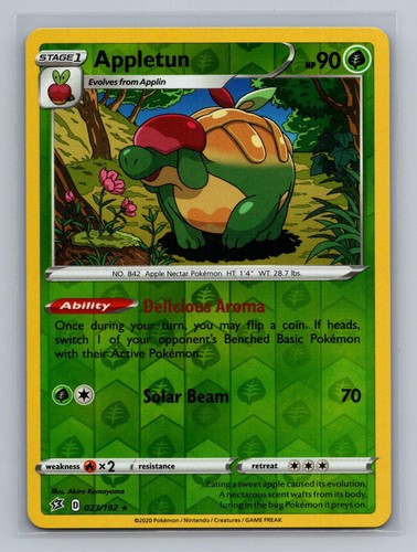 Appletun 023/192 Rare Rebel Clash Pokemon Reverse Holo Near Mint