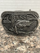 Bass Fish Fishing Anglers Sportsman Society 1997 30th Anniversary Belt Buckle
