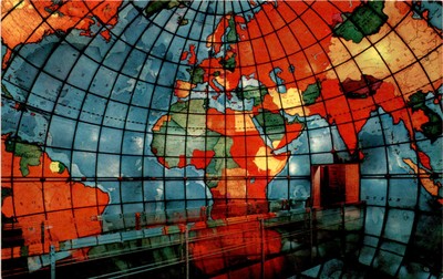Mapparium, Eastern Hemisphere, Christian Science Publishing Society, Postcard