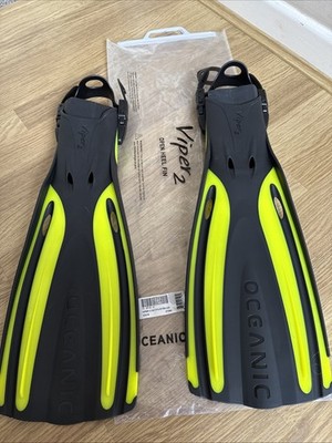 Oceanic Viper 2 Tauchflossen mit offenem Absatz Größe XS