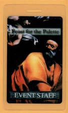 Feast for the Pallette Tour Event Staff Laminated Backstage Pass