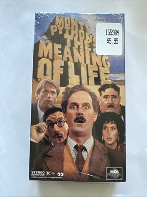 Monty Python's Meaning Of Life VHS Tape, New & Factory Sealed