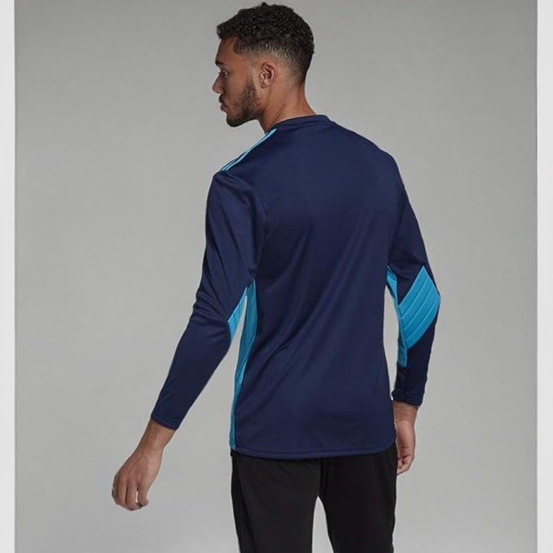 NWT adidas Men's Squad 21 Goalkeeper Jersey Soccer Shirt Small Blue thumbnail 3