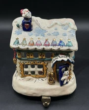 Blue Sky Clayworks Heather Goldminc Stocking Holder White Rabbit Store Tea Light