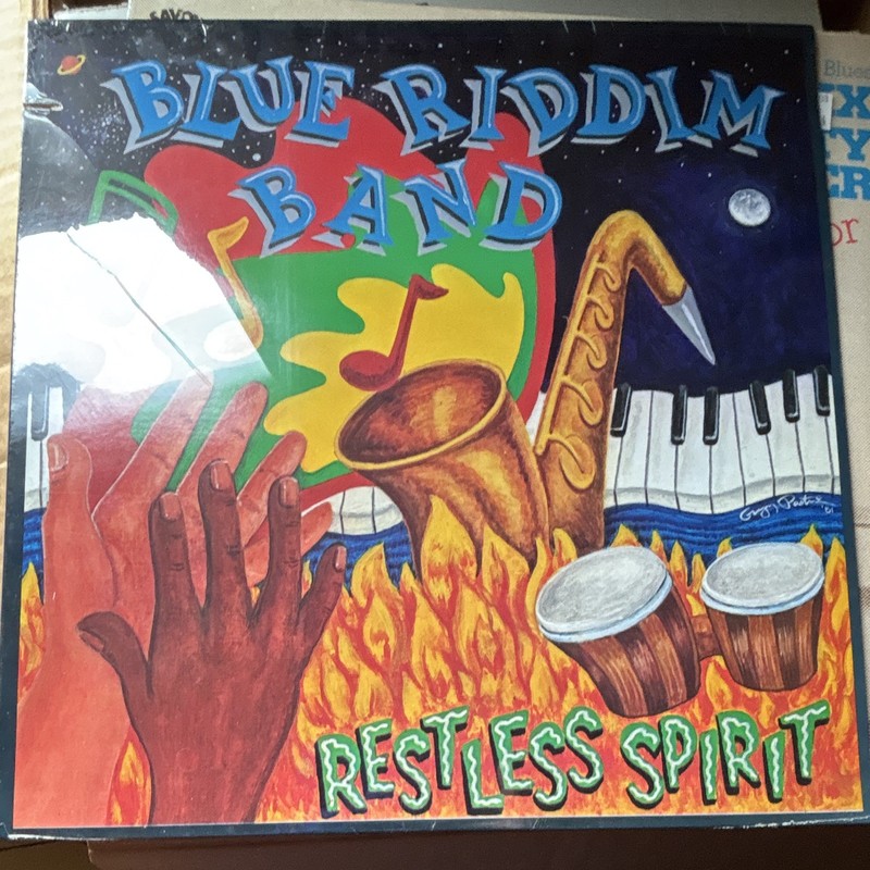 BLUE RIDDIM BAND RESTLESS SPIRIT FLYING FISH 1984 12" VINYL LP SLEEVE