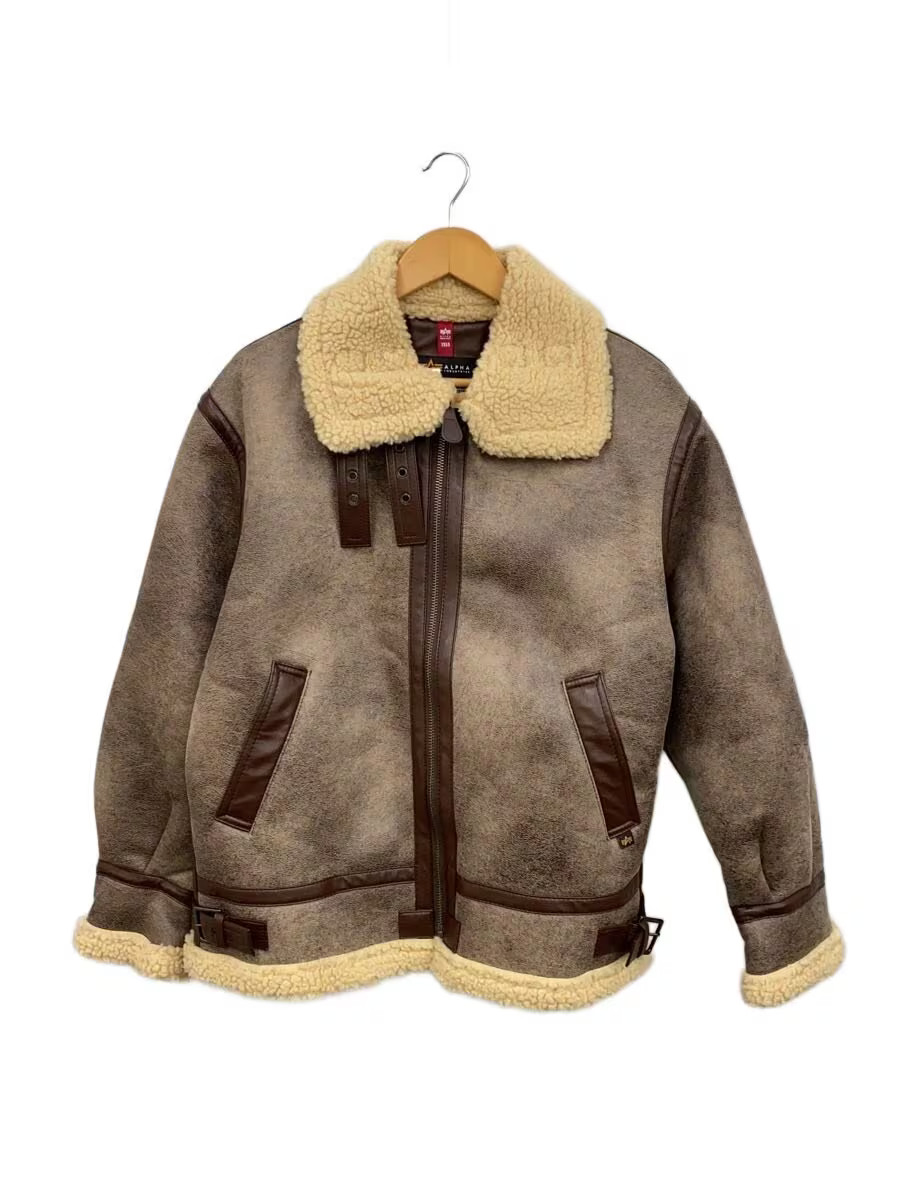 ALPHA INDUSTRIES Shearling Jacket Flight Jacket M… - image 1