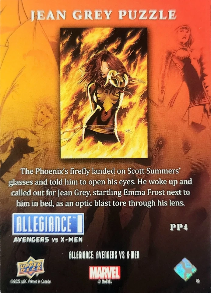 2023 Upper Deck Allegiance Avengers vs X-Men-Jean Grey Puzzle Piece (PP4) - Image 2 of 2