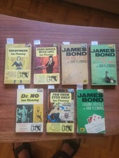 Ian Fleming James Bond Lot of 7 Vintage Pan B...