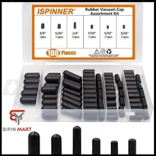  100 PCS CARBURETOR  VACUUM RUBBER CAP PLUG ASSORTMENT KIT INTAKE VACUUM LINES