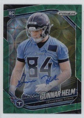 2025 Panini Prizm Rookies Green Scope 41/75 Gunnar Helm #359 Rookie Auto RC 1nu4