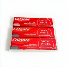 Colgate Optic White Stain Fighter 4.2 Oz Lot of 3 EXP: 1 05/27 and 2 06/27.