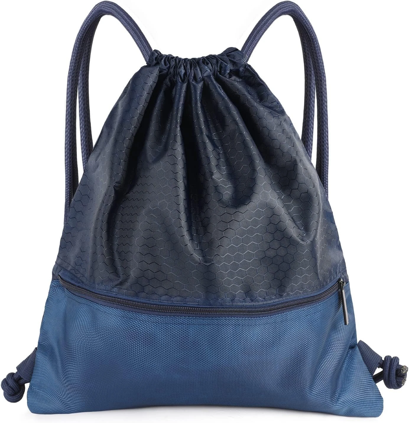 Waterproof Drawstring Backpack with Zip Pocket, Gym Swim Bag for Men Women
Opens in a new window or