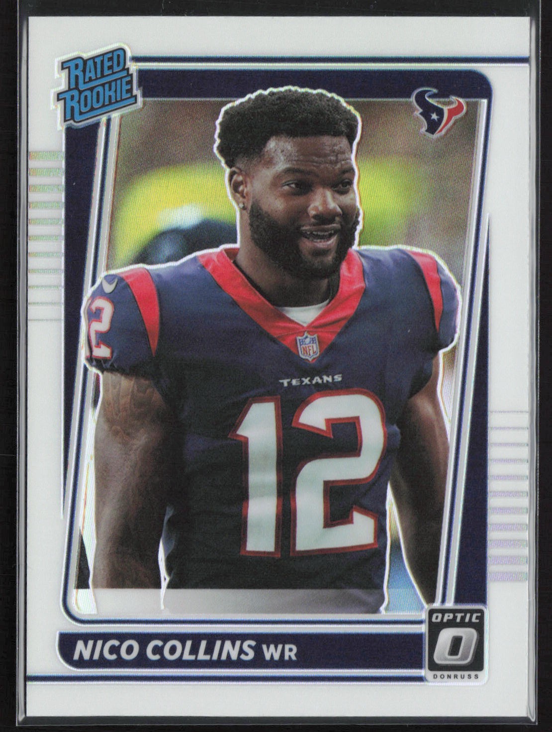 2021 Donruss Optic #230 Nico Collins Holo Variation Rated Rookie