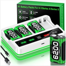 6200mWh Xbox Battery Pack Charging Dock for Xbox One/Xbox Series X/S Controller