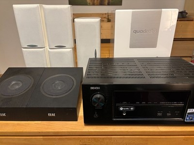 TOP 5.1.2 Heimkino Bundle Dolby Atmos Denon AVR-X2400H Quadral ELAC 4K WLAN VB